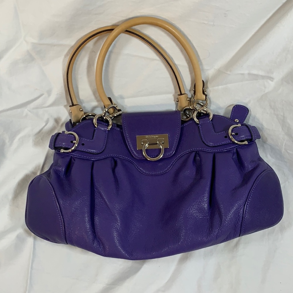 Salvatore Ferragamo Purple Marisa Bag